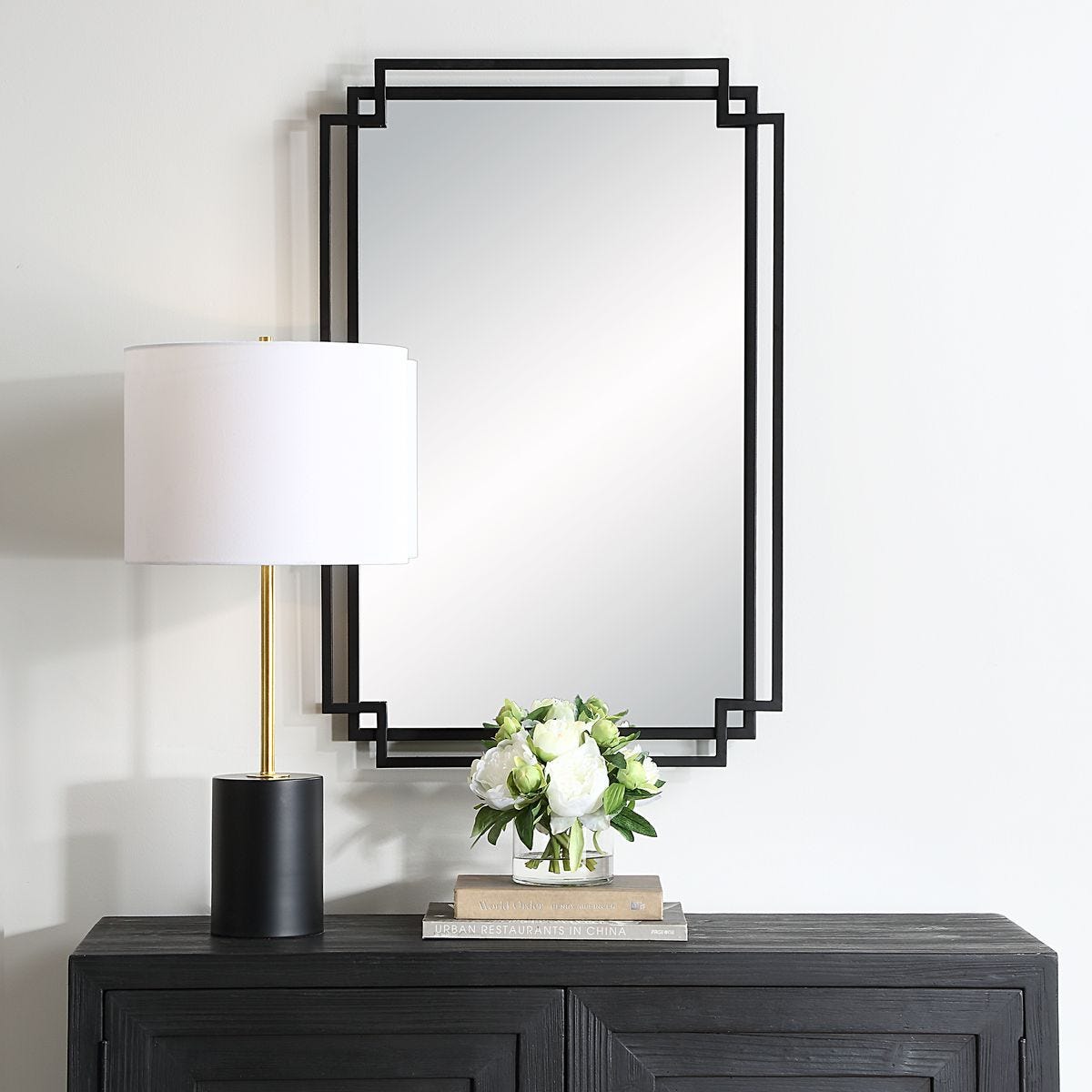 Mirror W00612 - perfect for enhancing light and creating a sense of space | Image 5 | InSTYLE Home & Rugs