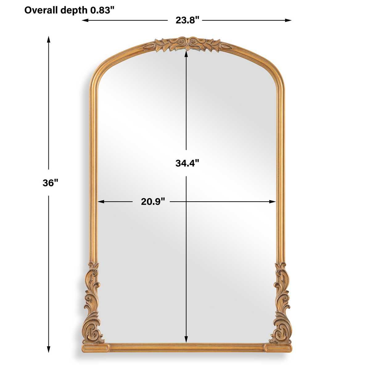 Mirror W00623 - perfect for enhancing light and creating a sense of space | Image 6 | InSTYLE Home & Rugs