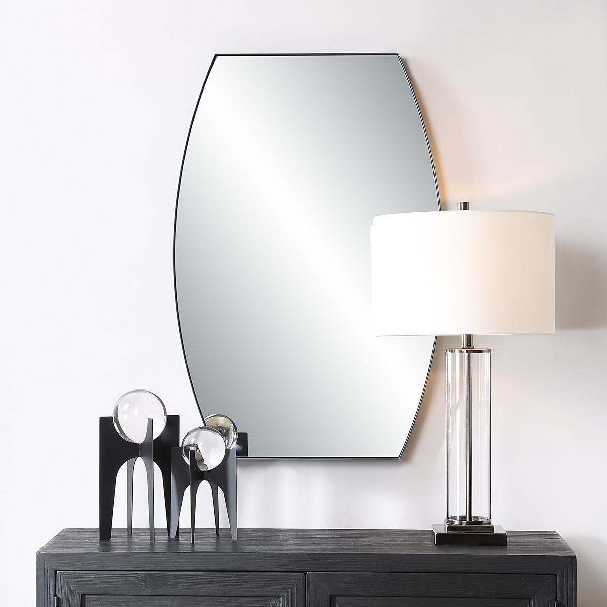 Mirror W00628 - perfect for enhancing light and creating a sense of space | Image 1 | InSTYLE Home & Rugs