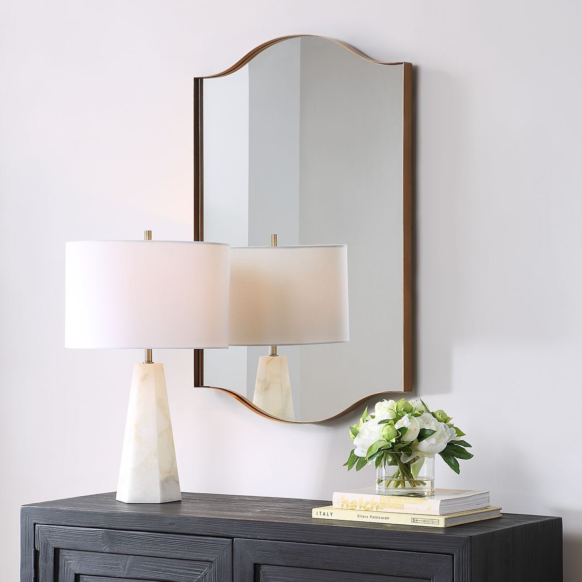 Mirror W00629 - perfect for enhancing light and creating a sense of space | Image 3 | InSTYLE Home & Rugs