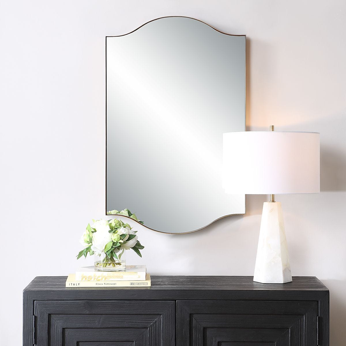 Mirror W00629 - perfect for enhancing light and creating a sense of space | Image 1 | InSTYLE Home & Rugs