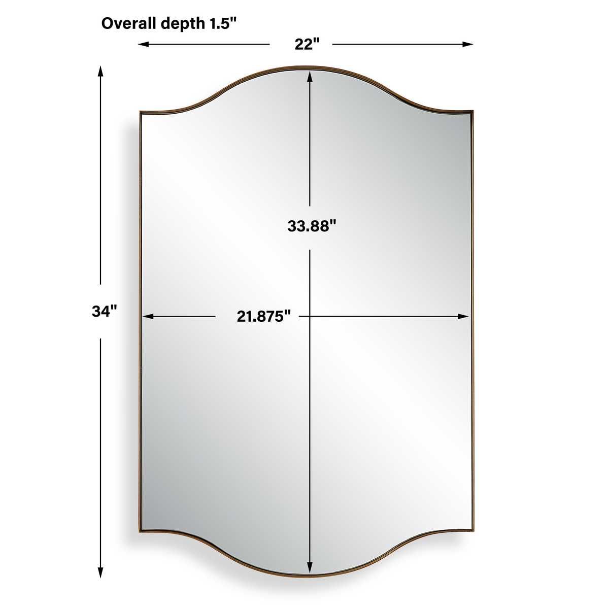 Mirror W00629 - perfect for enhancing light and creating a sense of space | Image 6 | InSTYLE Home & Rugs