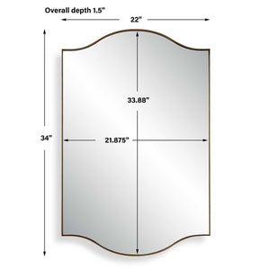 Mirror W00629 - perfect for enhancing light and creating a sense of space | Image 6 | InSTYLE Home & Rugs