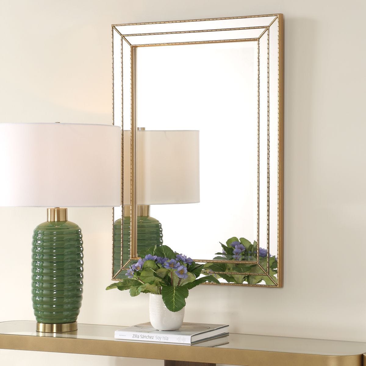 Mirror W00631 - perfect for enhancing light and creating a sense of space | Image 3 | InSTYLE Home & Rugs
