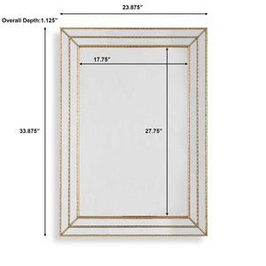 Mirror W00631 - perfect for enhancing light and creating a sense of space | Image 6 | InSTYLE Home & Rugs