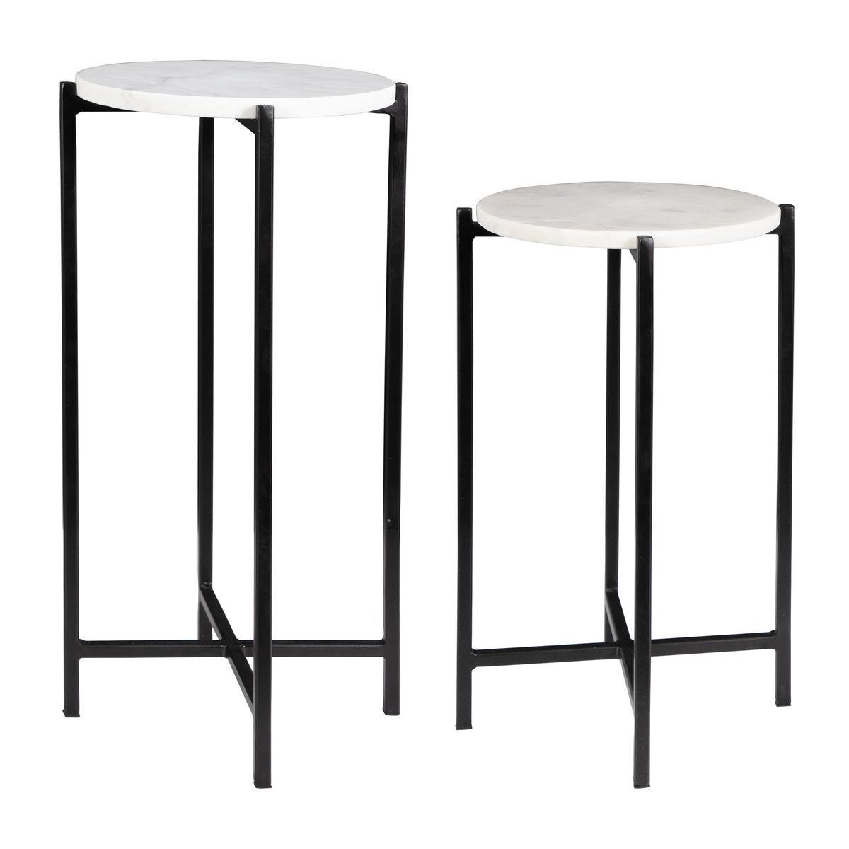 Marble Side Tables - perfect for holding drinks, lamps, and other essentials | Image 4 | InSTYLE Home & Rugs