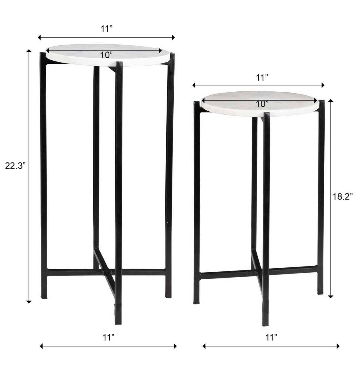 Marble Side Tables - perfect for holding drinks, lamps, and other essentials | Image 7 | InSTYLE Home & Rugs