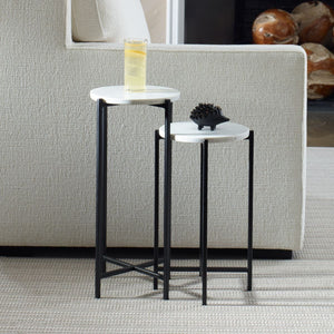 Marble Side Tables - perfect for holding drinks, lamps, and other essentials | Image 5 | InSTYLE Home & Rugs