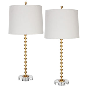 Gold Table Lamps S/2 - elegant lamps to enhance your room ambiance | Image 3 | InSTYLE Home & Rugs