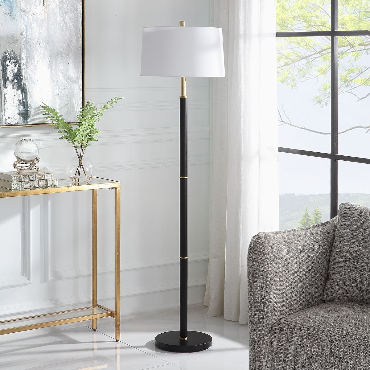 Floor Lamp W26103-1 - elegant lamps to enhance your room ambiance | Image 6 | InSTYLE Home & Rugs