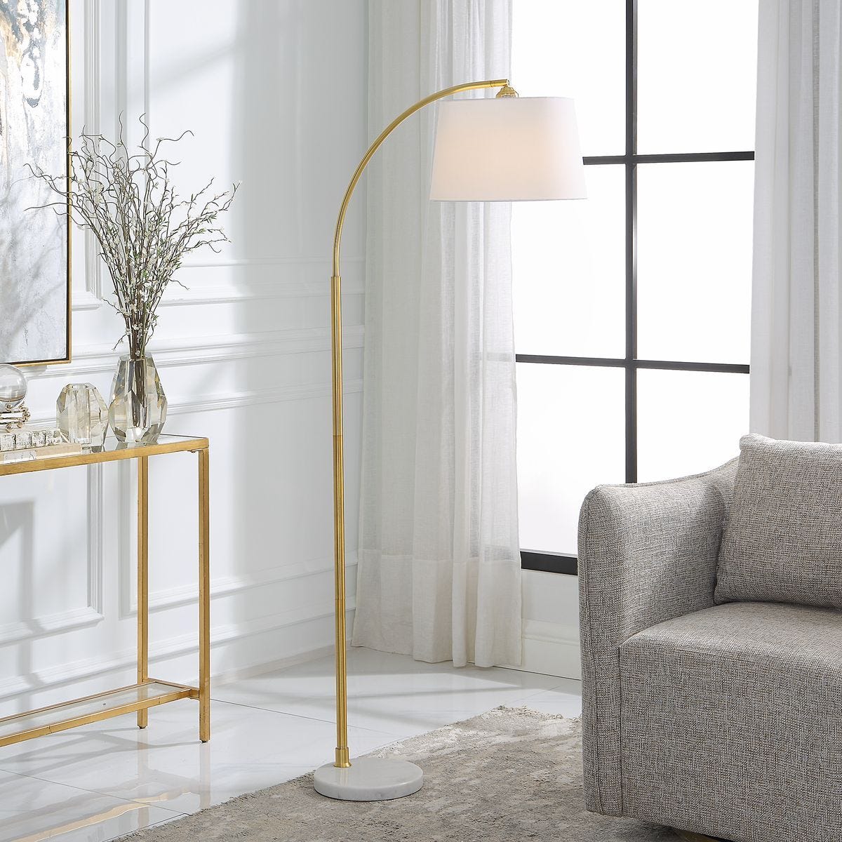 Floor Lamp W26109-1 - contemporary lamps for stylish lighting solutions | Image 1 | InSTYLE Home & Rugs