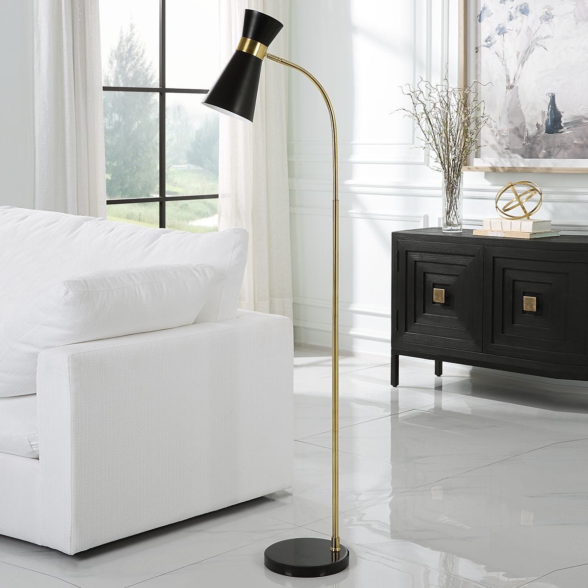 Floor Lamp W26122-1 - elegant lamps to enhance your room ambiance | Image 3 | InSTYLE Home & Rugs