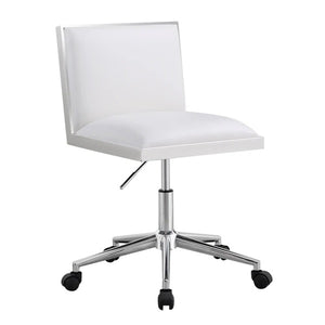 Wellington Office Chair - white upholstered office chair with a modern profile | Image 2 | InSTYLE Home & Rugs