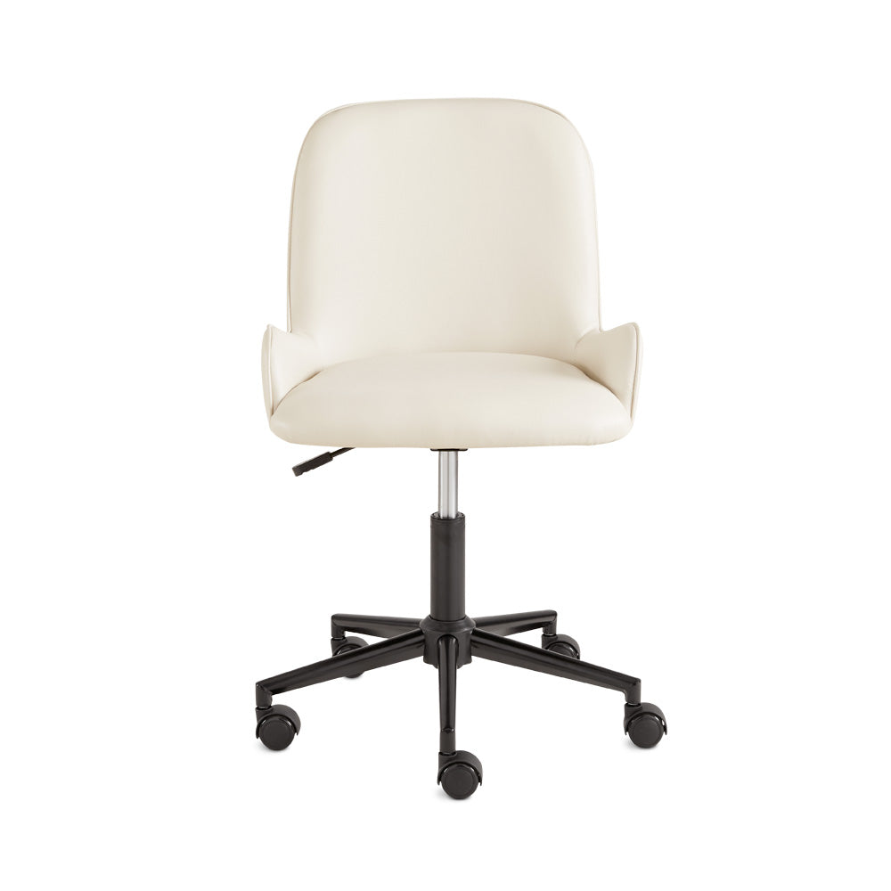BENNETT Office Chair Light Grey Linen - modern grey chair | Image 1 | InSTYLE Home & Rugs