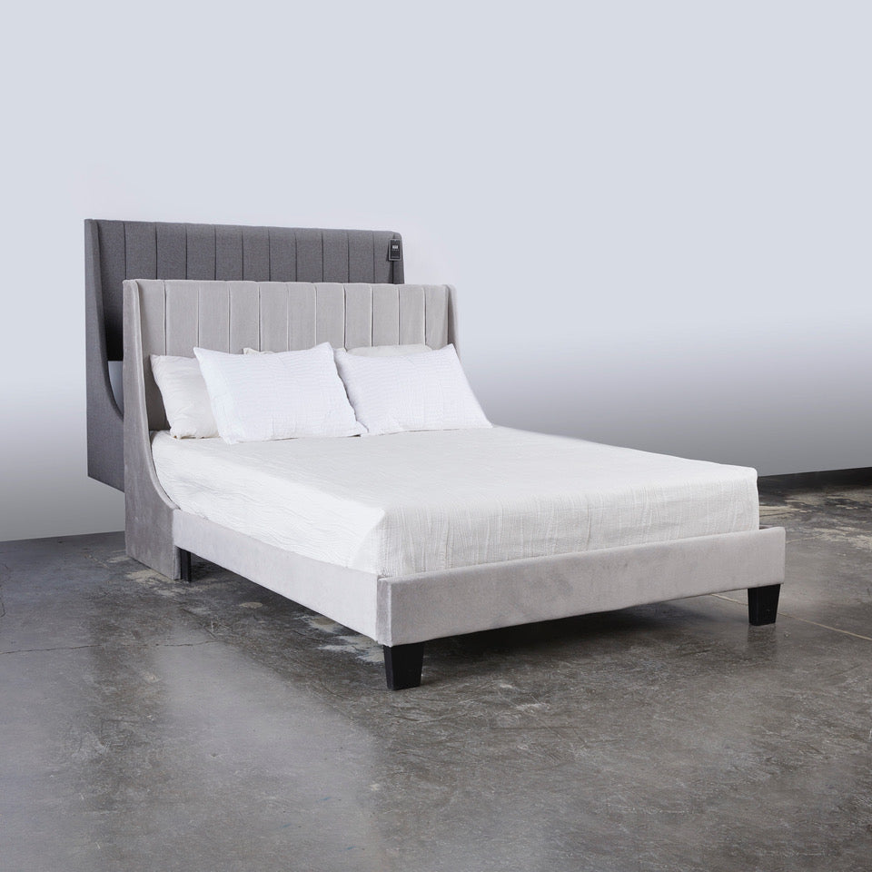 JULIUS Bed King Slate linen fabric | InSTYLE Home & Rugs