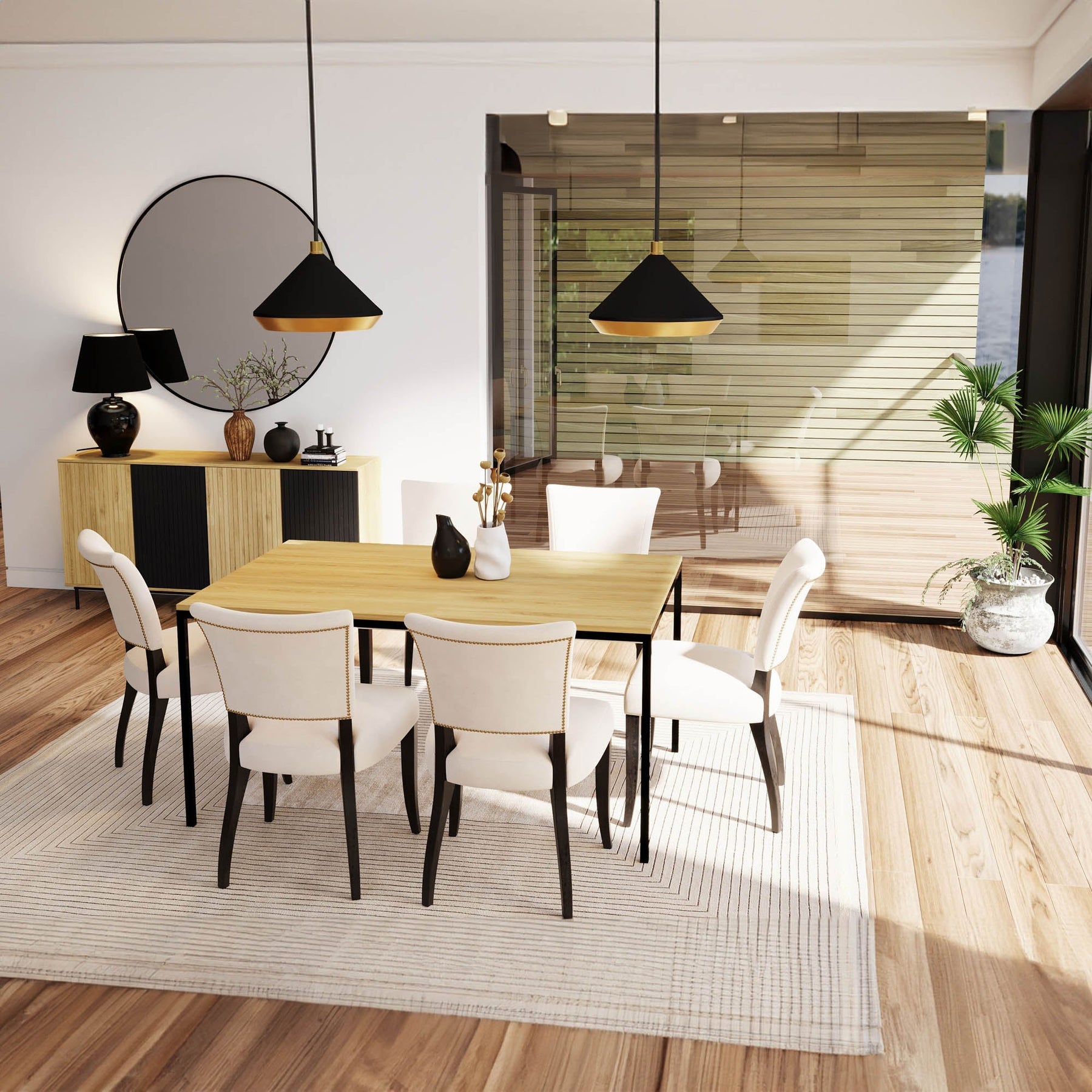 Flynn Dining Table - comfortable dining experience | Image 7 | InSTYLE Home & Rugs