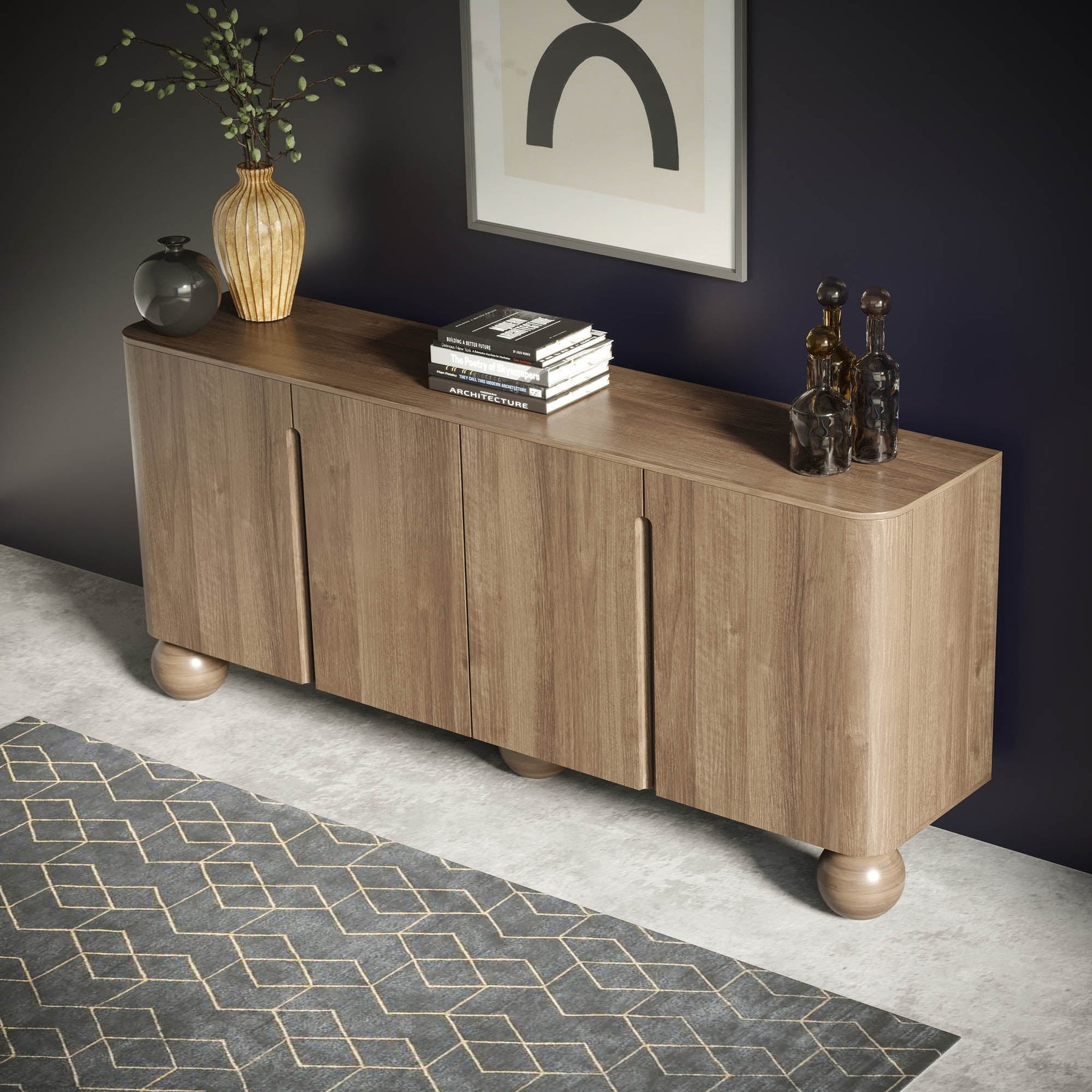 Globe Sideboard - sleek sideboard for storage | Image 9 | InSTYLE Home & Rugs