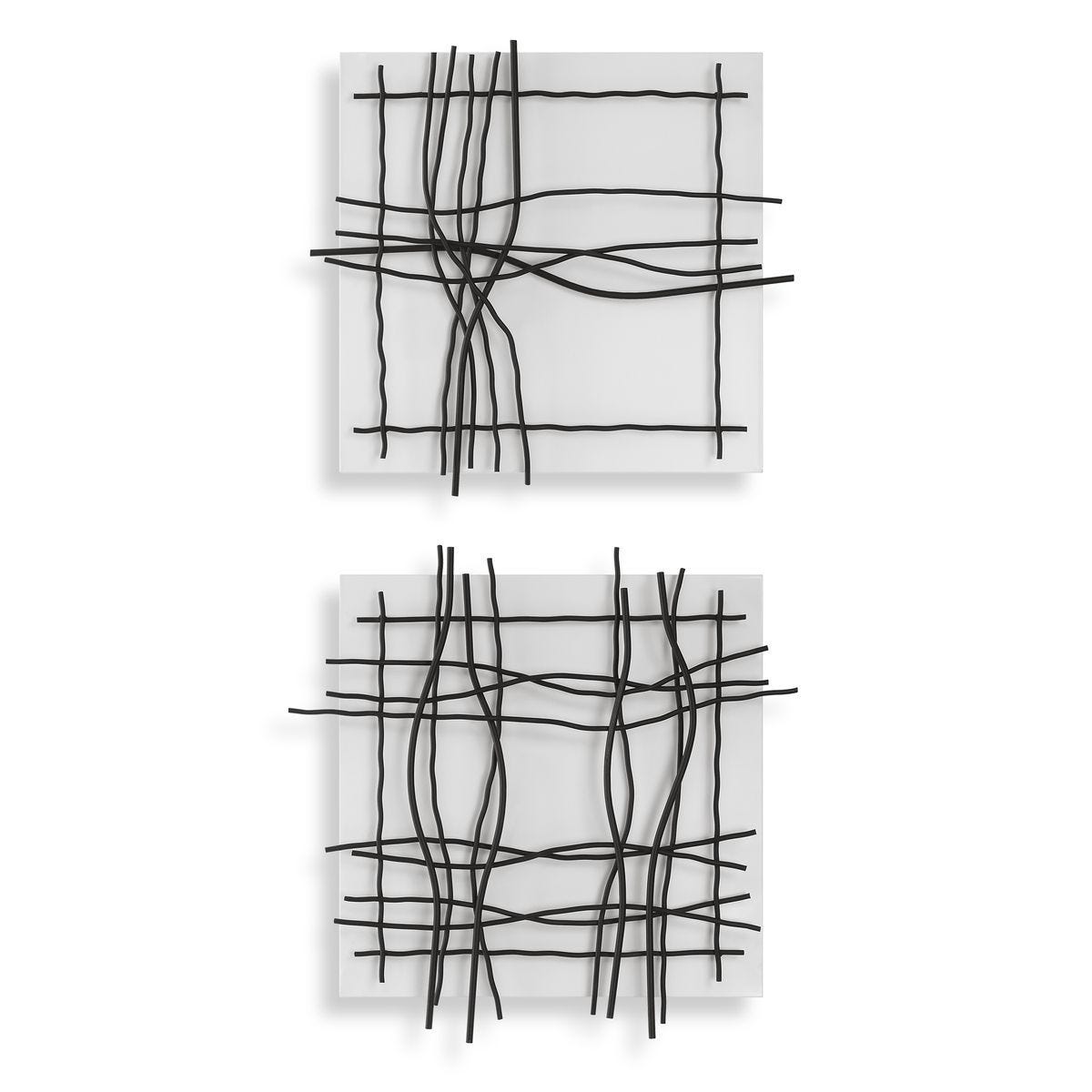 Genesis Metal Wall Decor, S/2 - find the perfect pieces to complement your interior design | Image 1 | InSTYLE Home & Rugs