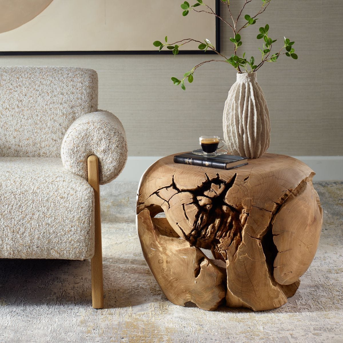Sola Side Table, Bleached - chic and functional side table for your living room | Image 11 | InSTYLE Home & Rugs