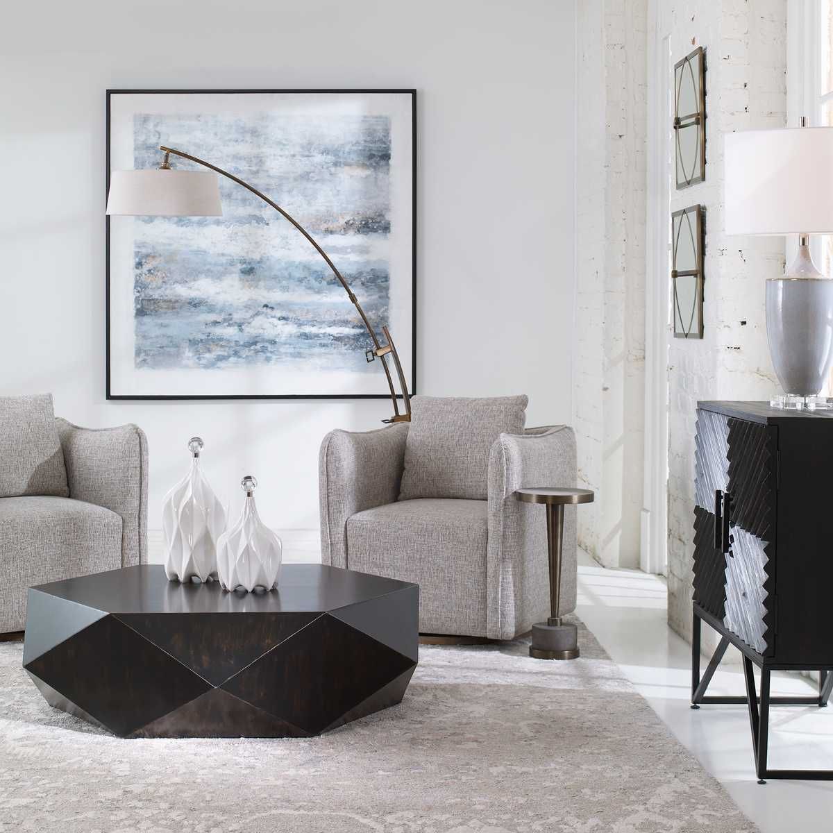 Corben Swivel Chair, Stone - variety of styles from classic to contemporary | Image 1 | InSTYLE Home & Rugs