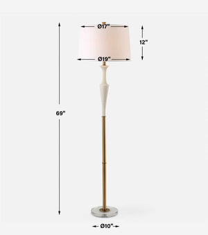 Colette Floor Lamp - elegant lamps to enhance your room ambiance | Image 8 | InSTYLE Home & Rugs