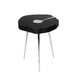 AKIS Side Table XC-4255B Black Wood w/ Aluminum fill