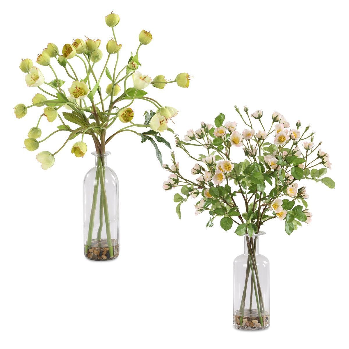 Tranquility Lenten Rose Bouquets, S/2 - modern accessories for a personalized living space | Image 1 | InSTYLE Home & Rugs