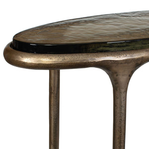 Ata Accent Table, Brass - chic accent table for contemporary home interiors | Image 5 | InSTYLE Home & Rugs