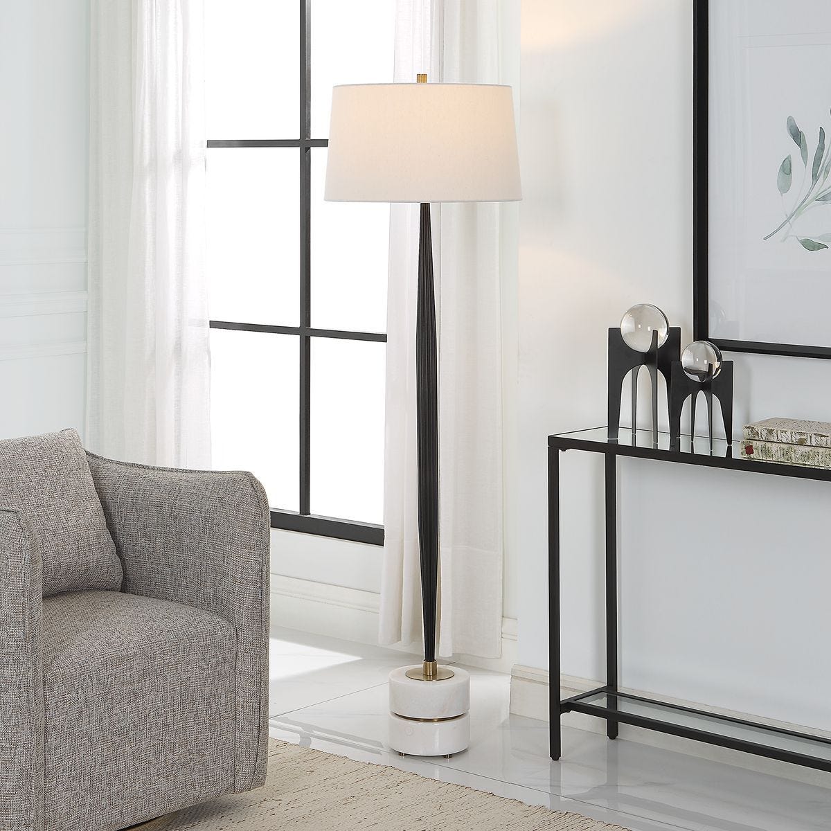 Miraz Floor Lamp - versatile lighting lamps for any interior style | Image 8 | InSTYLE Home & Rugs