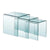 Bent Glass 3Pc Nesting Table