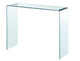 Bent Glass Console Table