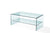 Bent Glass Coffee Table With Shelf