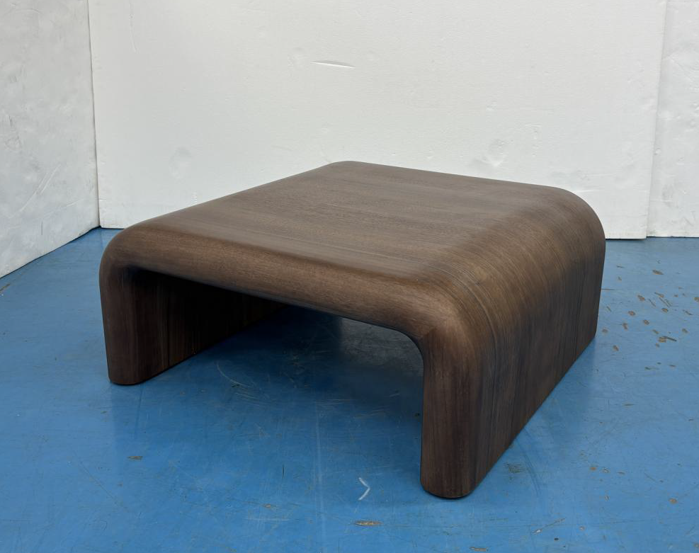 PLATO BENT WOOD Square Coffee Table Walnut | InSTYLE Home & Rugs