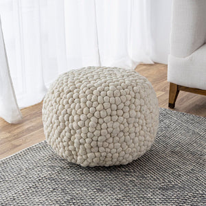 Bohemian Pebble Pouf - versatile pouf for extra seating or as a footrest | Image 2 | InSTYLE Home & Rugs