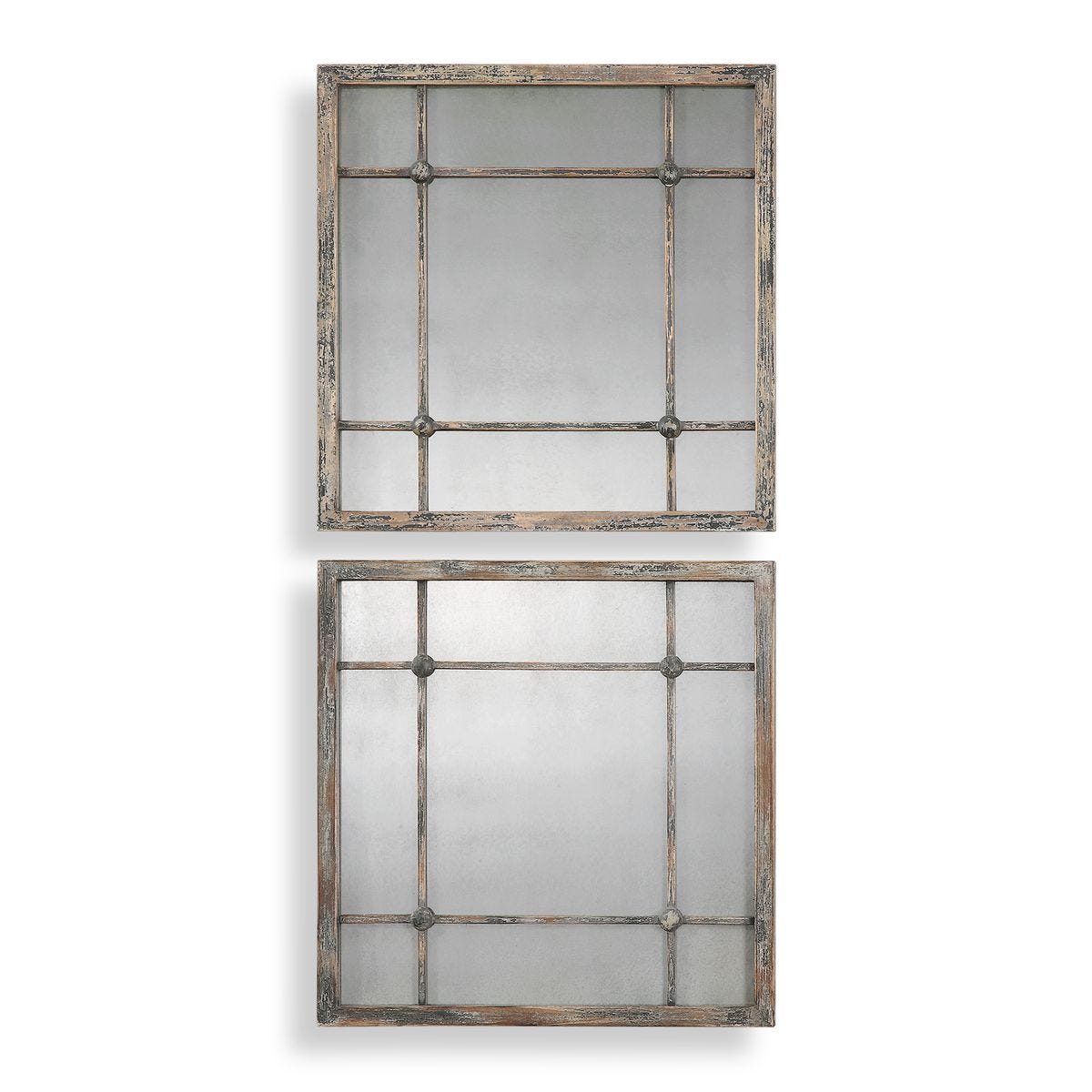 Saragano Square Mirrors, S/2 - perfect for enhancing light and creating a sense of space | Image 1 | InSTYLE Home & Rugs