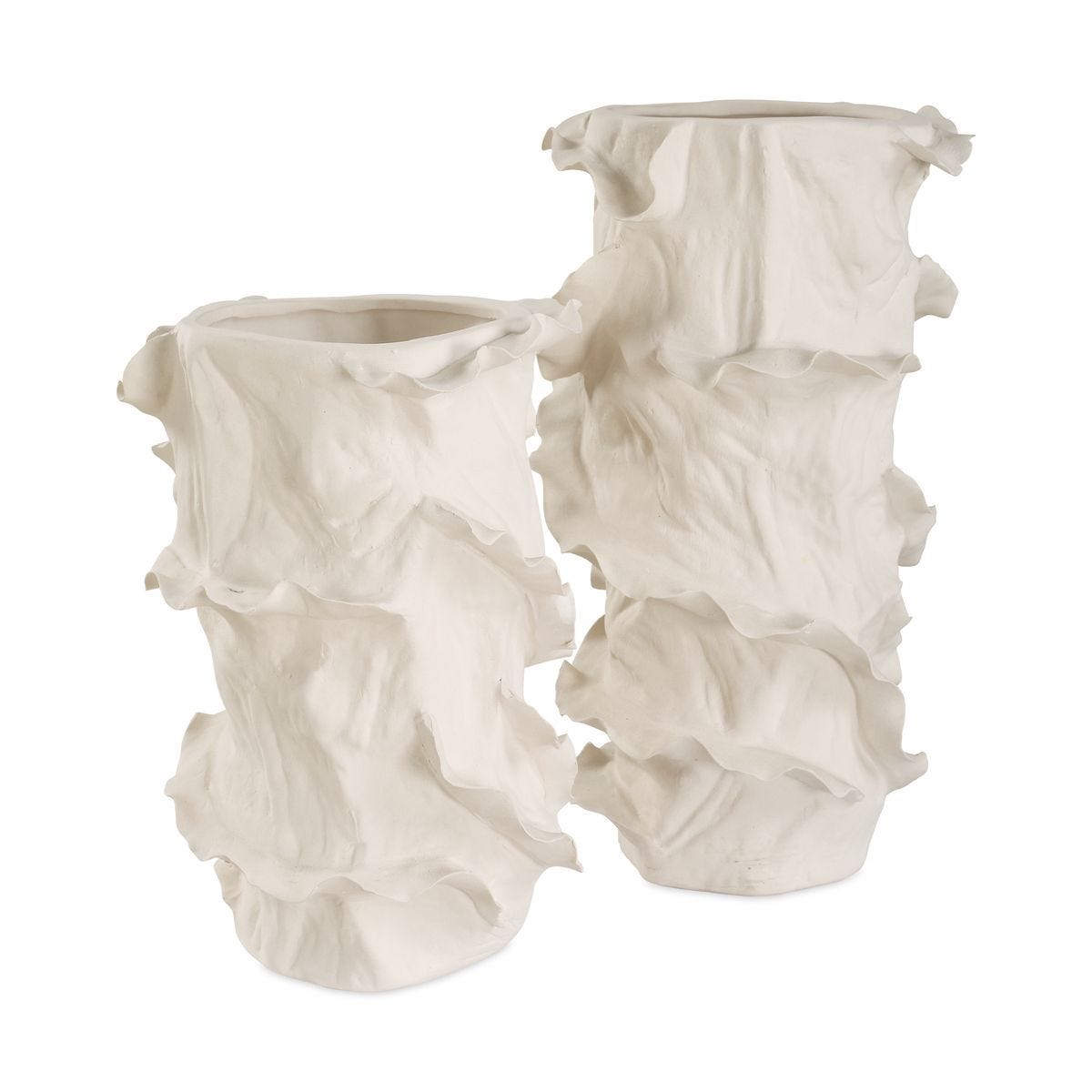 Ripple Crest Vases, S/2 - decor accents and accessories for every room | Image 1 | InSTYLE Home & Rugs