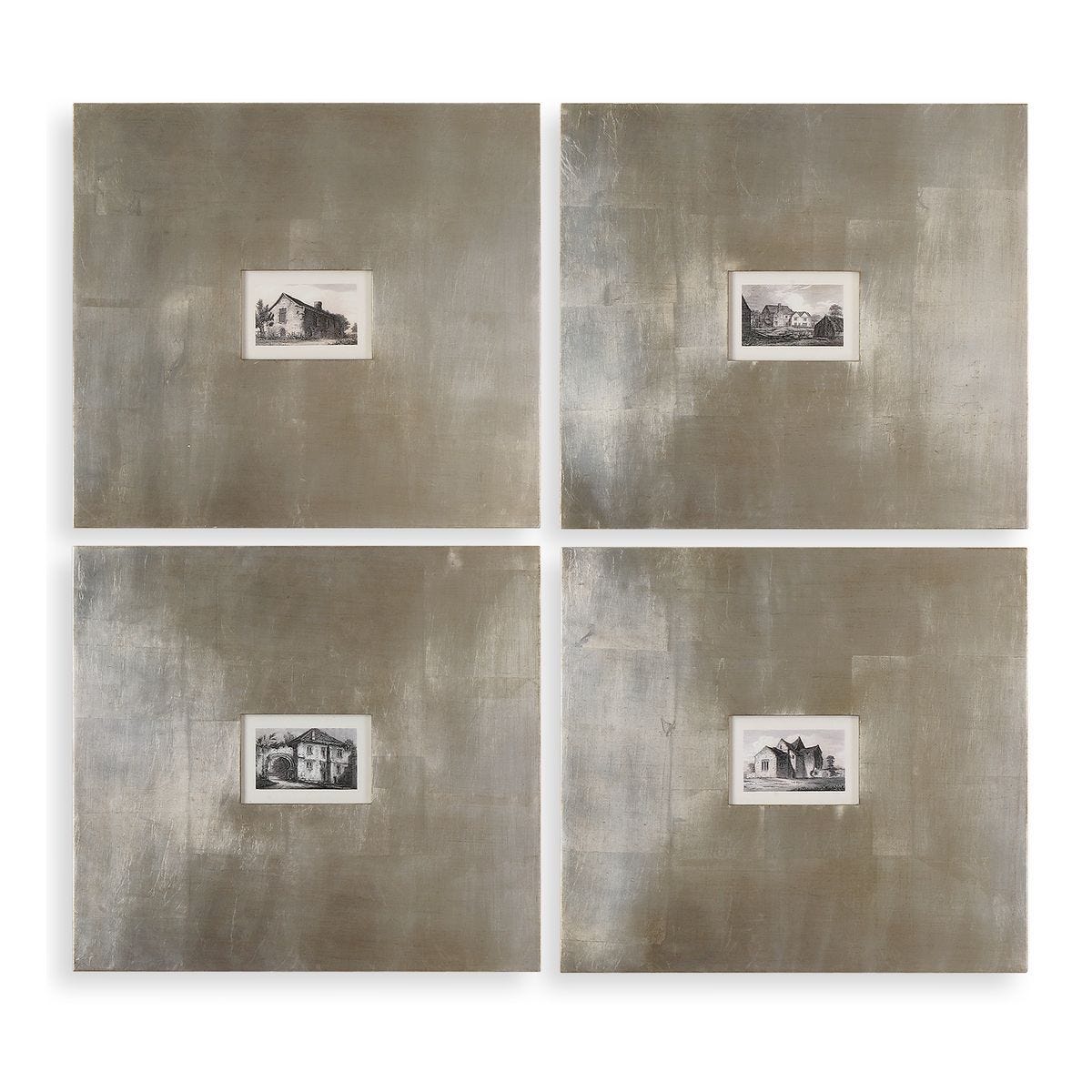 Historical Buildings Framed Prints, S/4 - bold and creative art for unique interior décor | Image 1 | InSTYLE Home & Rugs