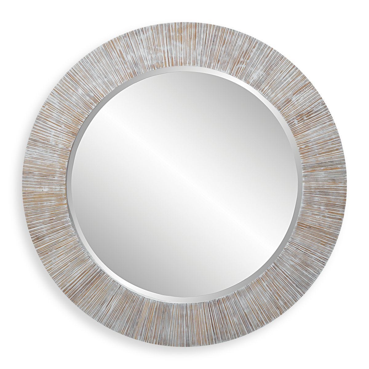 Repose Round Mirror - perfect for enhancing light and creating a sense of space | Image 1 | InSTYLE Home & Rugs