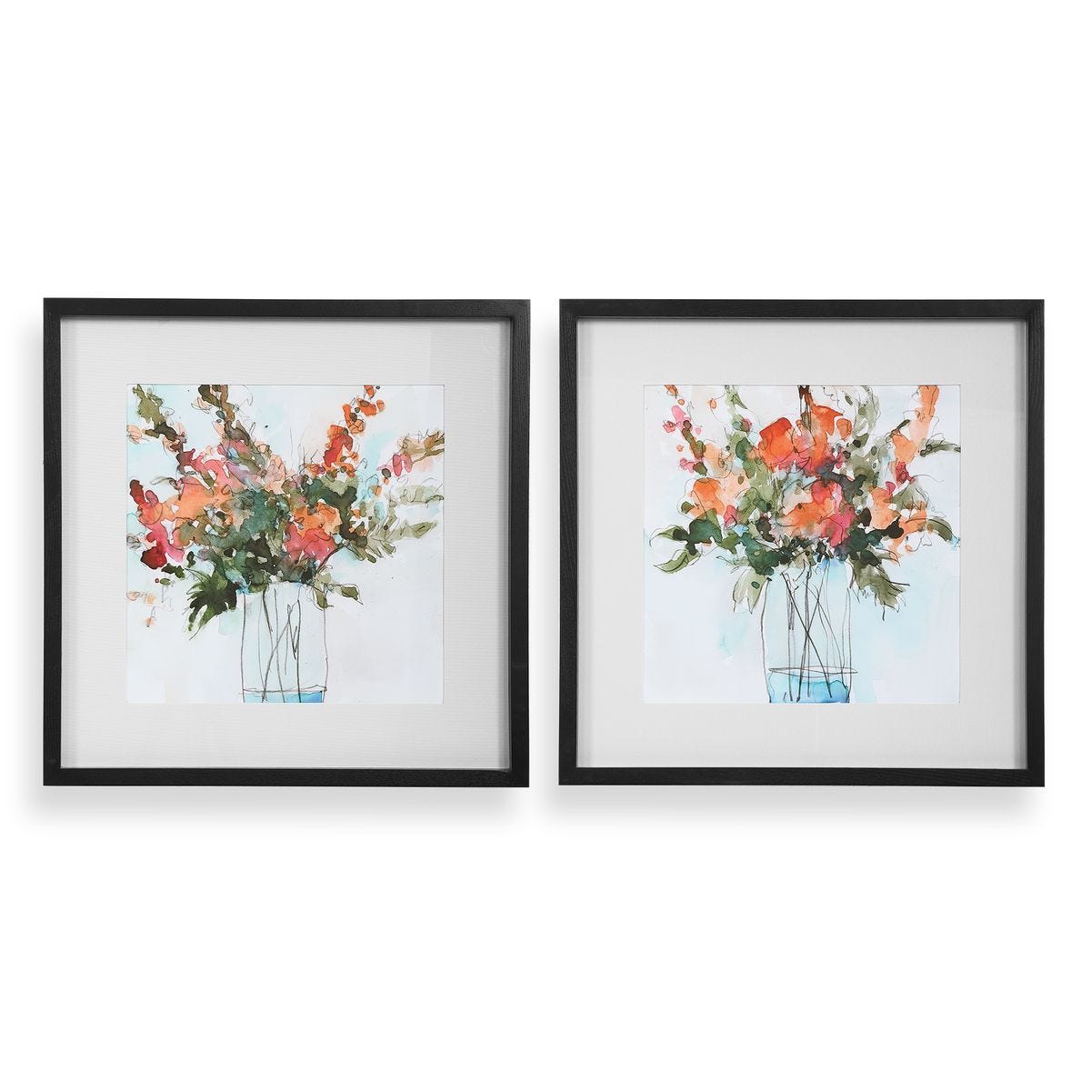 Fresh Flowers Framed Prints, S/2 - timeless artwork that brings character to any space | Image 1 | InSTYLE Home & Rugs