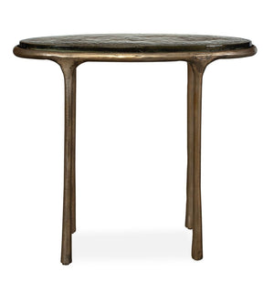 Ata Accent Table, Brass - chic accent table for contemporary home interiors | Image 1 | InSTYLE Home & Rugs