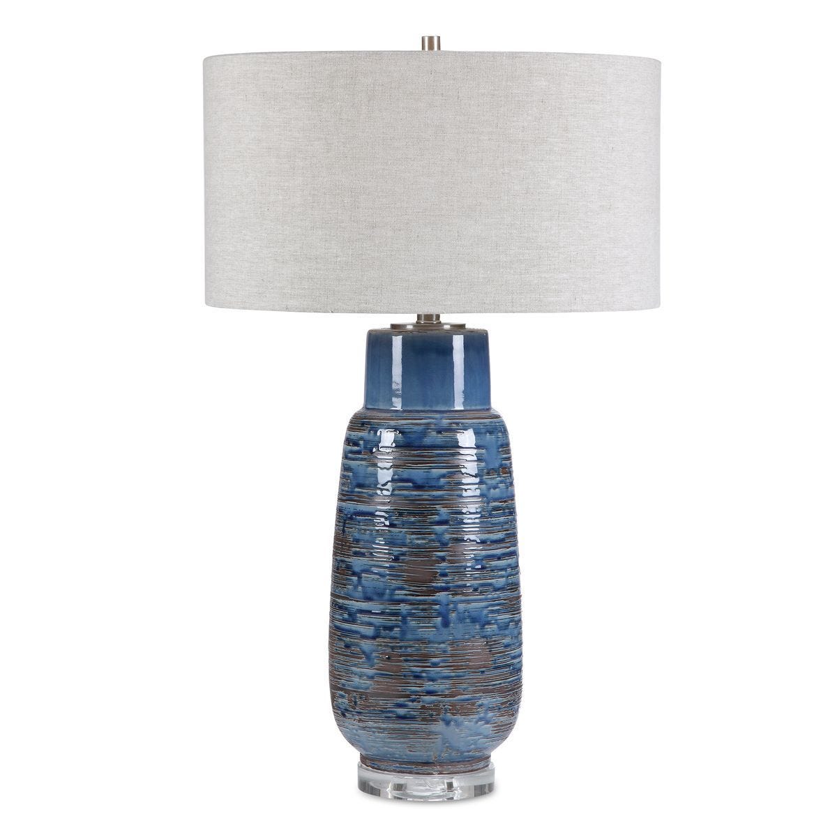 Magellan Table Lamp, Blue - elegant lamps to enhance your room ambiance | Image 1 | InSTYLE Home & Rugs