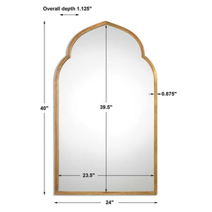 Kenitra Arch Mirror, Gold - available in various shapes, sizes, and frame styles | Image 6 | InSTYLE Home & Rugs