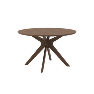 48" Corinne Round Wood Dining Table GY-DT-1834 Walnut color - stylish dining tables for gatherings | Image 1 | InSTYLE Home & Rugs