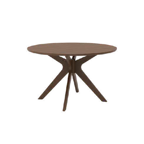 48" Corinne Round Wood Dining Table GY-DT-1834 Walnut color - stylish dining tables for gatherings | Image 1 | InSTYLE Home & Rugs