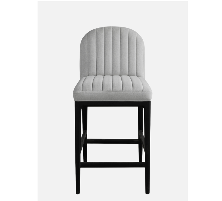 Channel Counter Chair - modern black & grey chair | Image 3 | InSTYLE Home & Rugs