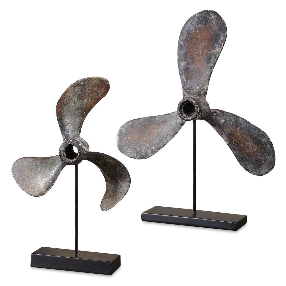 Propellers Sculpture, S/2 - stylish home accessories to complete your decor | Image 1 | InSTYLE Home & Rugs