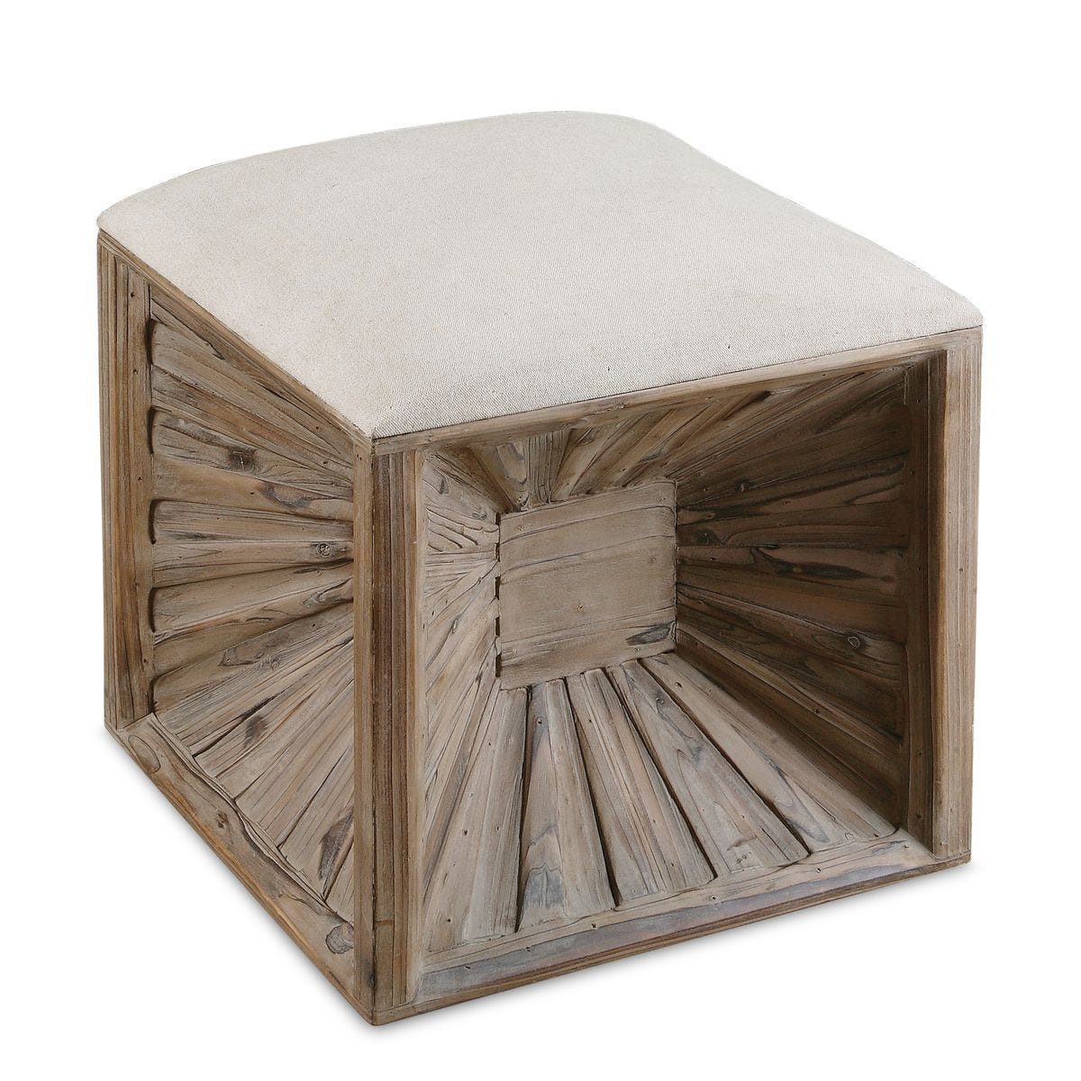 Jia Ottoman - comfortable ottoman for any room | Image 1 | InSTYLE Home & Rugs
