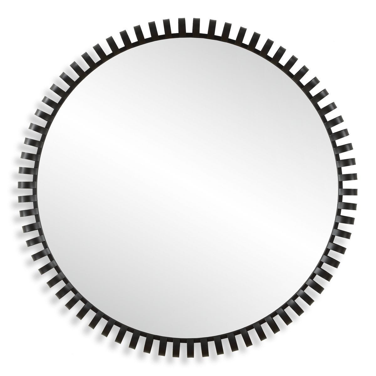 Corona Round Mirror - perfect for enhancing light and creating a sense of space | Image 1 | InSTYLE Home & Rugs