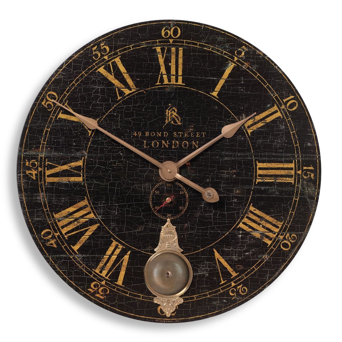 Bond Street 30" Wall Clock - find the perfect pieces to complement your interior design | Image 1 | InSTYLE Home & Rugs