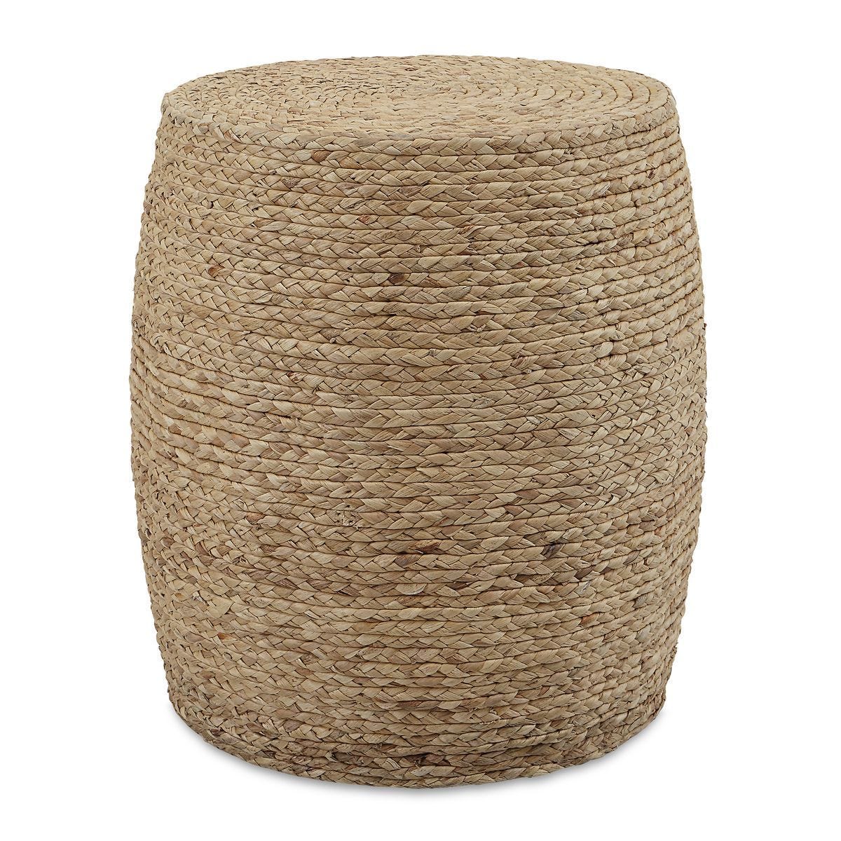 Resort Accent Stool, Natural - compact and stylish design | Image 1 | InSTYLE Home & Rugs